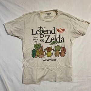 The Legend of Zelda Unisex Graphic T-Shirt Large Wind Waker Great Deku Tree